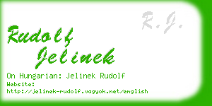 rudolf jelinek business card